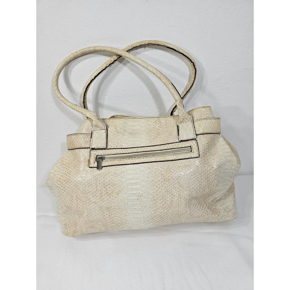 VTG SAG HARBOR  Tan  Faux Scale  Handbag Pre-owned